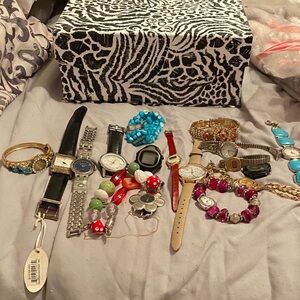 Elegant Gold and Silver Women's Watch